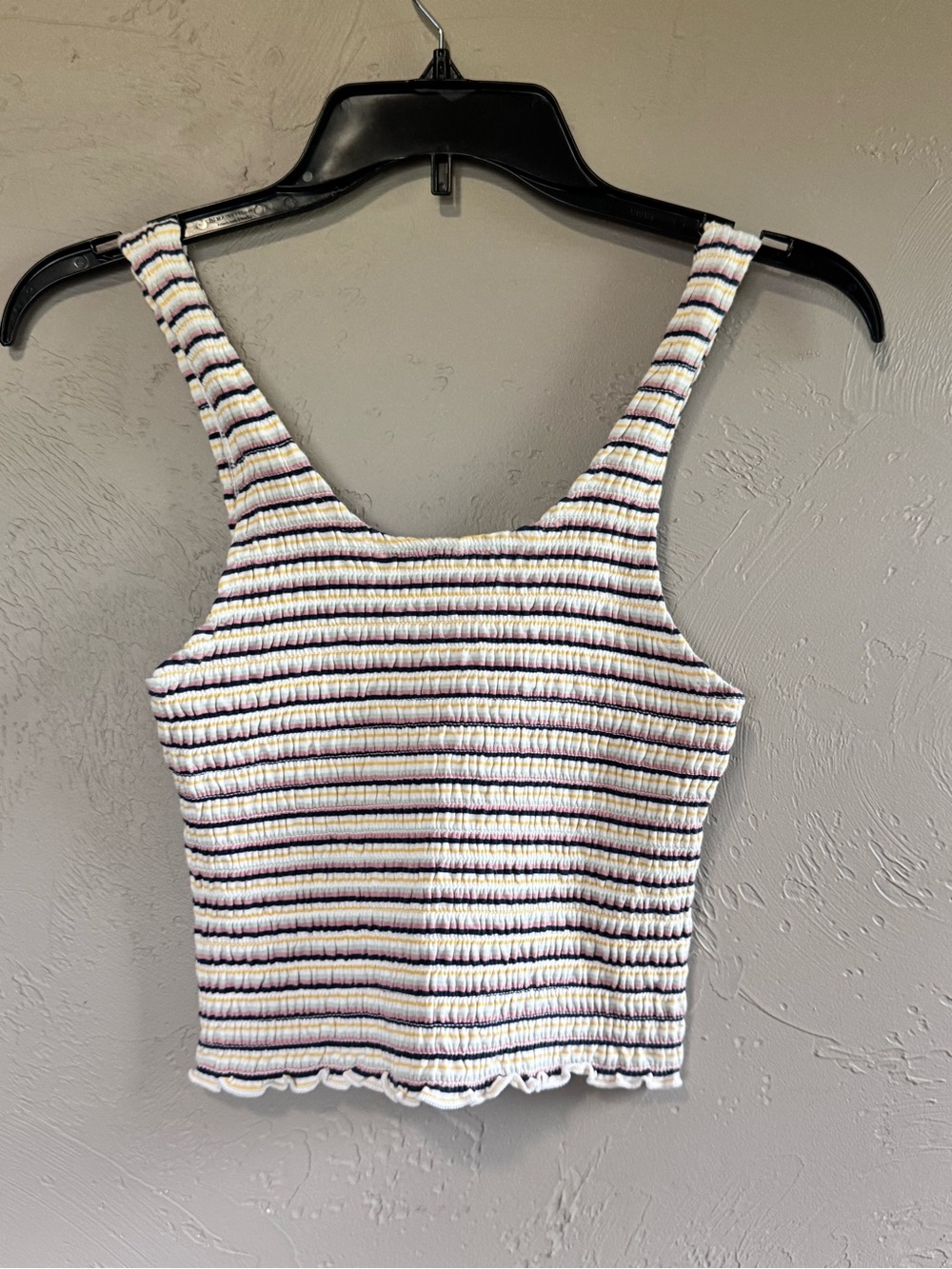 Hollister Striped Smocked Tank Top